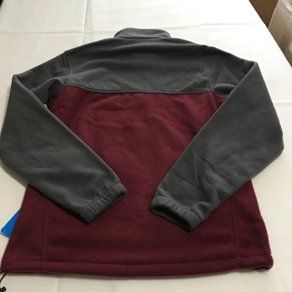 Columbia Steens Mountain Full Zip 2.0 Jacket Mens Small Maroon Gray NWT $65.00